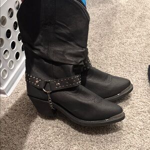 Black Studded slouchy NEW never worn cowboy boots shyanne Women's Boots size 8
